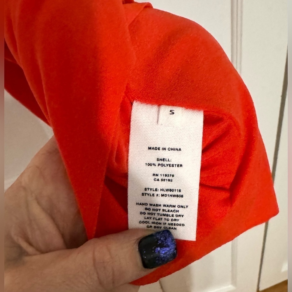 HELMUT LANG Twist Midi Dress in Poppy - Picture 9 of 10